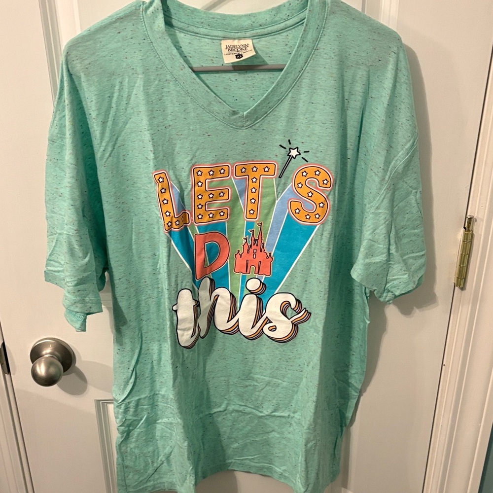 Jadelynn Brooke Teal 'Let's Do This' Graphic Tee